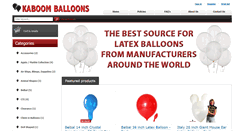 Desktop Screenshot of kaboomballoons.com
